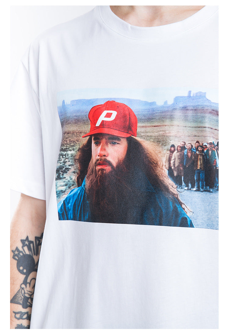 Beard Man Short Sleeve Oversized T-Shirt