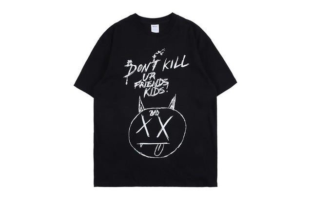 Don't Kill Ur Friends Kids Short Sleeve Oversized T-Shirt