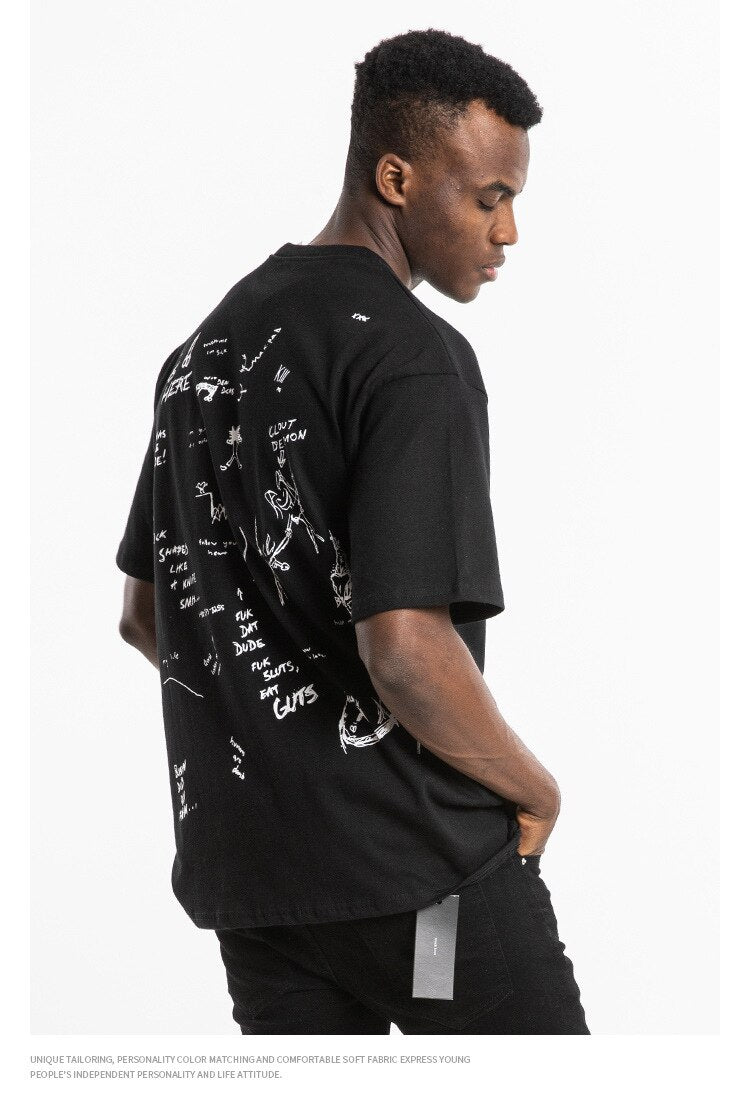 Don't Kill Ur Friends Kids Short Sleeve Oversized T-Shirt