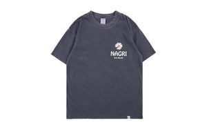 Nagri Daisy Sunflower Short Sleeve Oversized T-Shirt