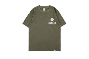 Nagri Daisy Sunflower Short Sleeve Oversized T-Shirt