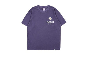 Nagri Daisy Sunflower Short Sleeve Oversized T-Shirt