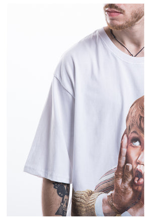 Little Boy Short Sleeve Oversized T-Shirt