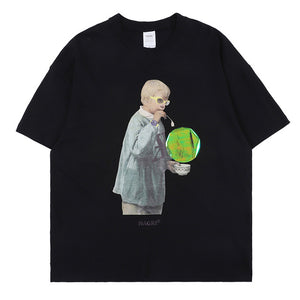 Nagri Graphs Short Sleeve Oversized T-Shirt