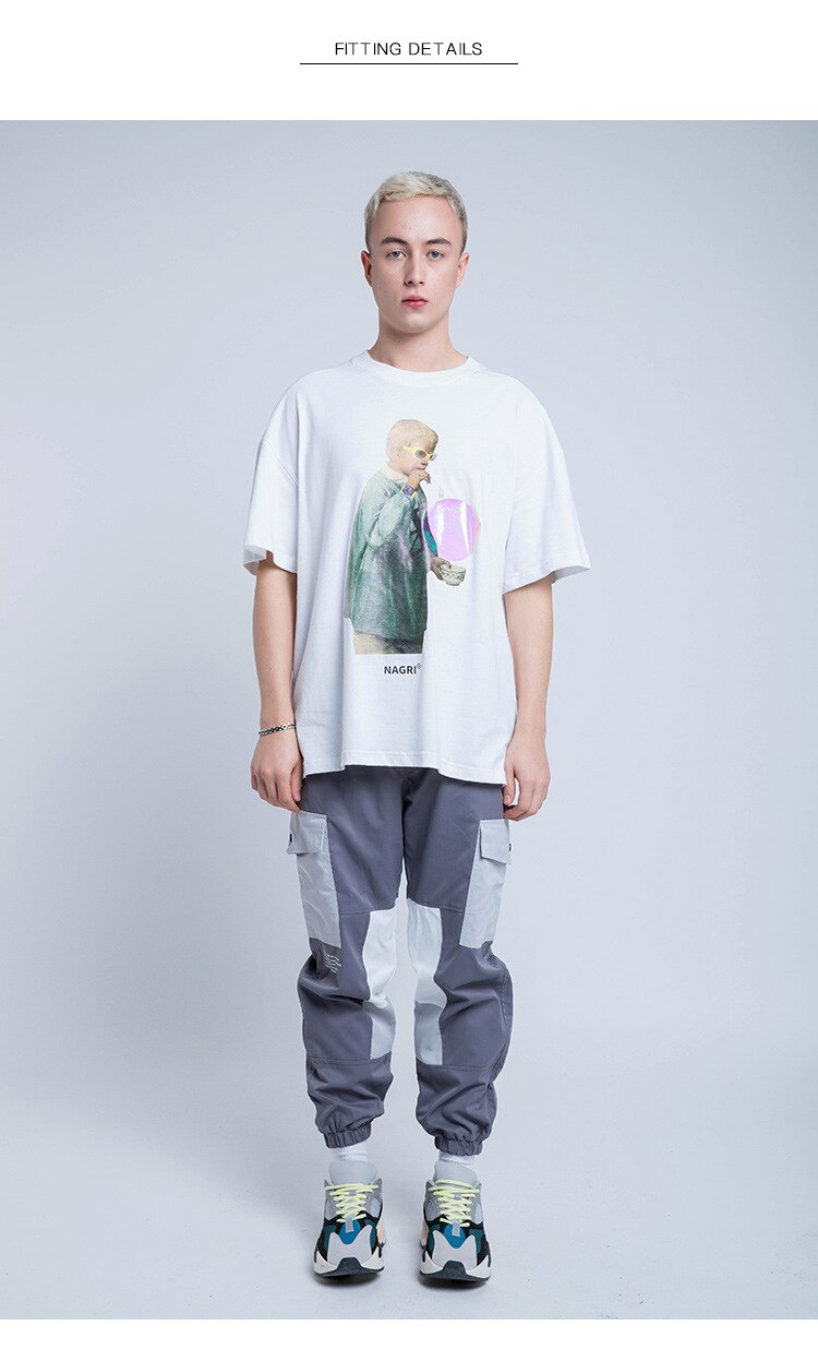 Nagri Graphs Short Sleeve Oversized T-Shirt