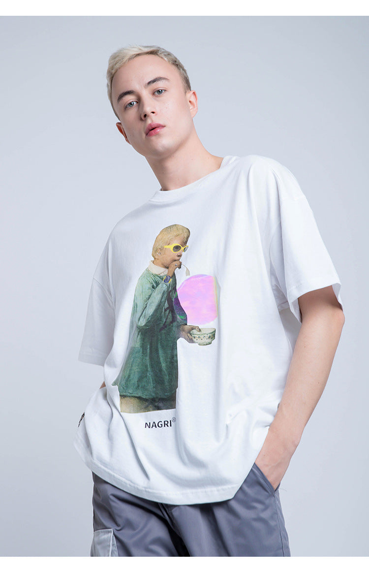 Nagri Graphs Short Sleeve Oversized T-Shirt