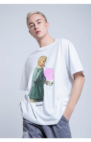 Nagri Graphs Short Sleeve Oversized T-Shirt