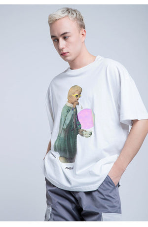 Nagri Graphs Short Sleeve Oversized T-Shirt