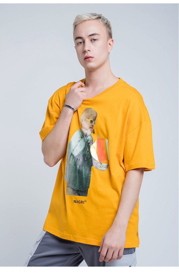 Nagri Graphs Short Sleeve Oversized T-Shirt