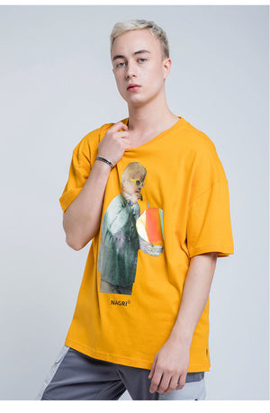Nagri Graphs Short Sleeve Oversized T-Shirt
