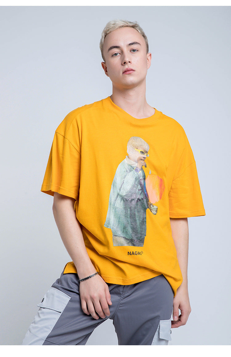 Nagri Graphs Short Sleeve Oversized T-Shirt