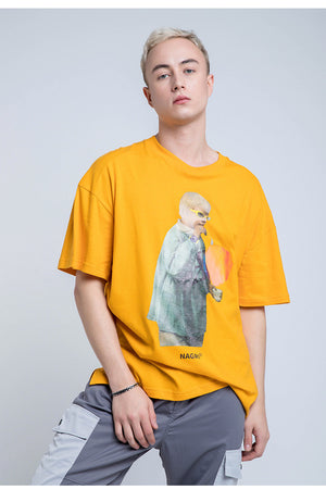 Nagri Graphs Short Sleeve Oversized T-Shirt