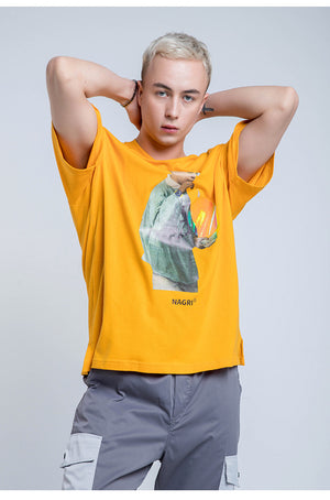 Nagri Graphs Short Sleeve Oversized T-Shirt