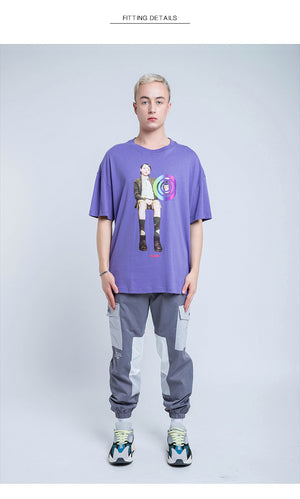 Nagri Graphs Short Sleeve Oversized T-Shirt
