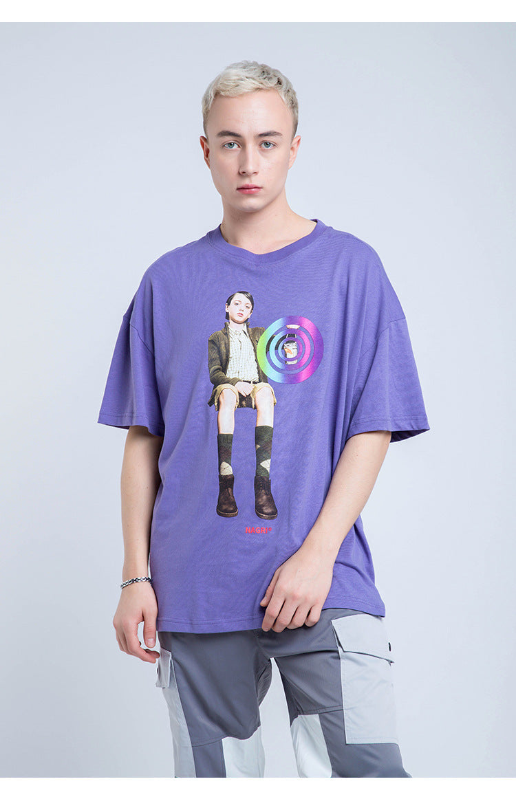 Nagri Graphs Short Sleeve Oversized T-Shirt