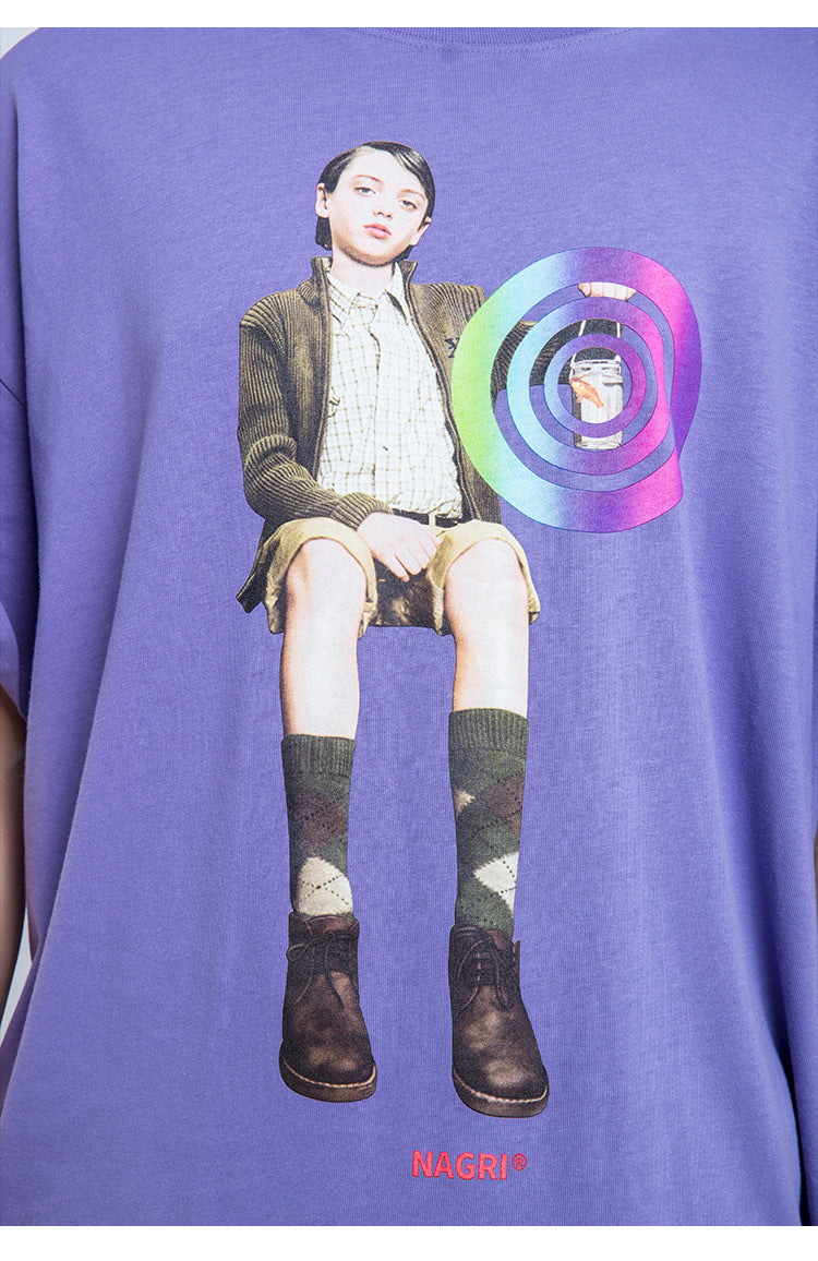 Nagri Graphs Short Sleeve Oversized T-Shirt
