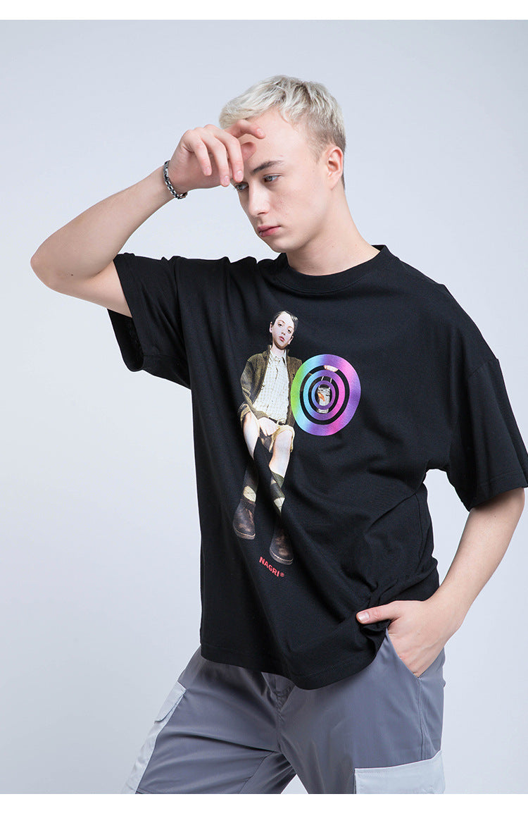 Nagri Graphs Short Sleeve Oversized T-Shirt