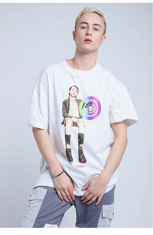 Nagri Graphs Short Sleeve Oversized T-Shirt