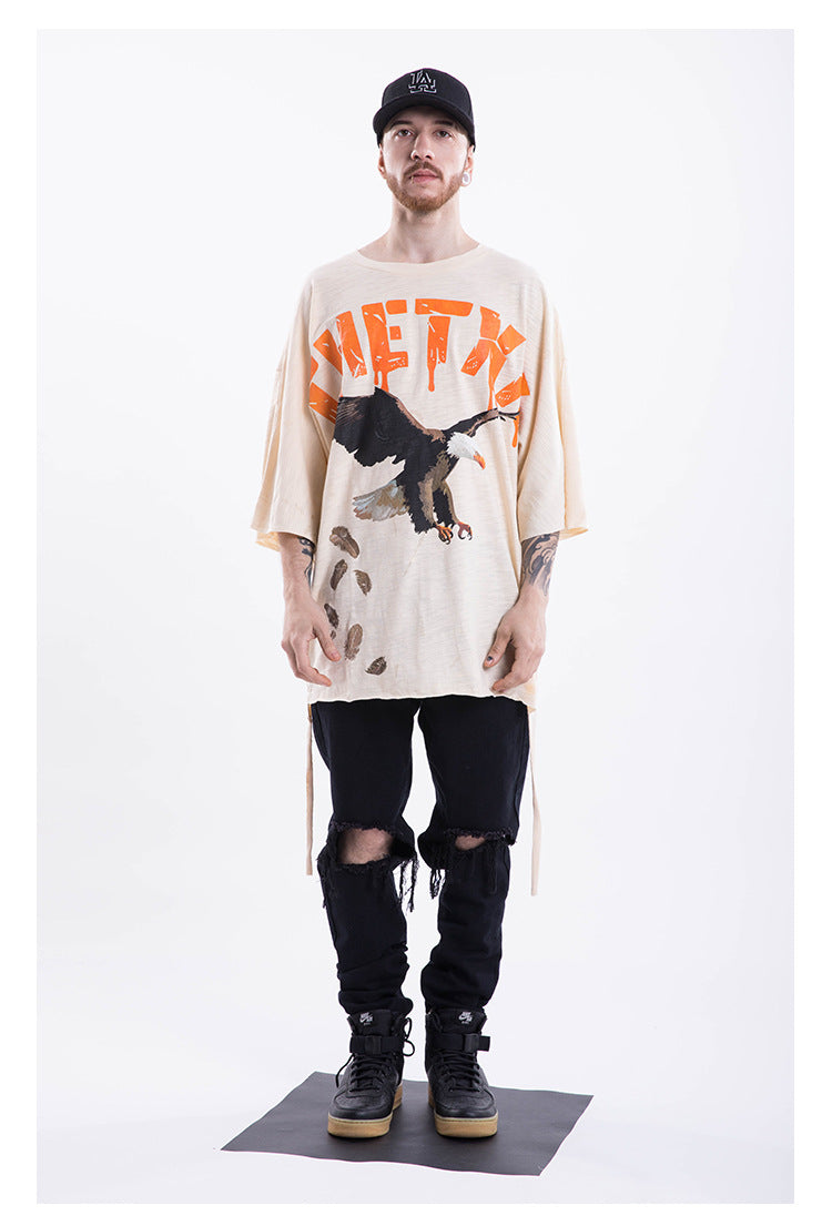 Hip-Hop Short Sleeve Oversized T-Shirt