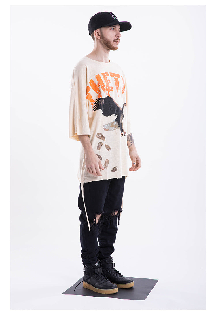 Hip-Hop Short Sleeve Oversized T-Shirt