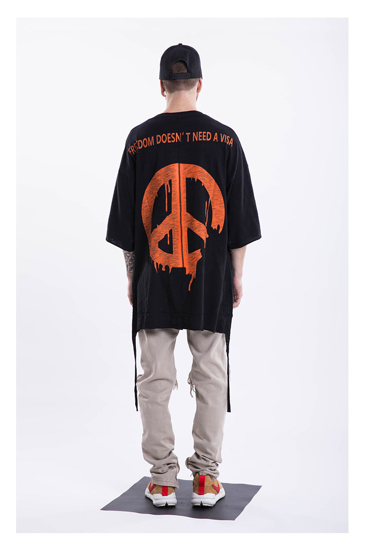 Hip-Hop Short Sleeve Oversized T-Shirt