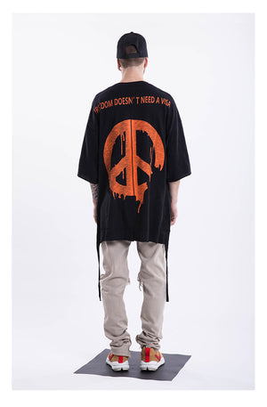 Hip-Hop Short Sleeve Oversized T-Shirt